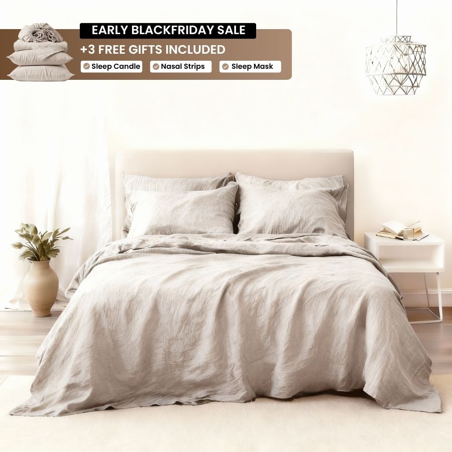 100% Natural Linen Bedset